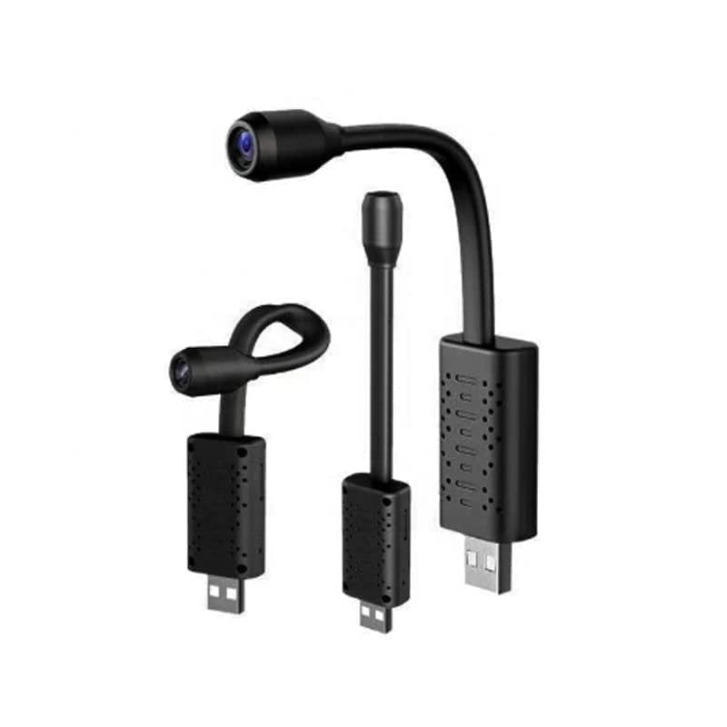 DDLC Flexible USB Camera - Full HD 1080P Mini Surveillance with Color Vision, Motion Detection & Flexible Neck - Wireless Security for Home, Office, and Car (Flexble Camera)