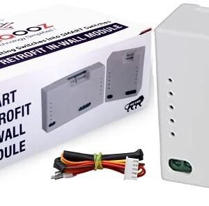 TEQOOZ® WiFi 4 Node Smart Switch (10 Amp Each) | Retrofit (in-Wall) | Fits Behind Any Switch Board | Manual Control & Smart Life App Control | Compatible with Alexa, Google, Siri