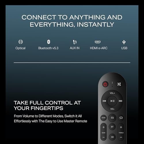 boAt Aavante 5.2.4 Prime 6250DA (2025 Launch), Dolby Atmos, 625W, 5.2.4CH(Dual Subwoofers & Wireless Satellites),Multi Connectivity, Bluetooth Sound bar, Home Theatre Soundbar Speaker (Premium Black) - Image 2