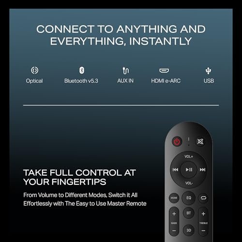 boAt Aavante 5.2.4 Prime 6250DA (2025 Launch), Dolby Atmos, 625W, 5.2.4CH(Dual Subwoofers & Wireless Satellites),Multi Connectivity, Bluetooth Sound bar, Home Theatre Soundbar Speaker (Premium Black) - Image 2