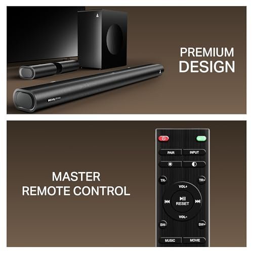 boAt Aavante Prime 5.1 5000DA (2025 Launch), Dolby Atmos, 500W, 5.1CH w/Wired Subwoofer & Wired Satellites, Multi Compatibility, Bluetooth Sound bar, Home Theatre Soundbar Speaker(Premium Black) - Image 2