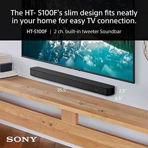 Sony HT-S100F 2.0 Ch Dolby Audio Soundbar with Bass Reflex Speaker for deep Bass, Bluetooth Wireless Audio with LDAC,S-Force Front Sound, HDMI ARC & Optical Connectivity, Slim Design - Image 11