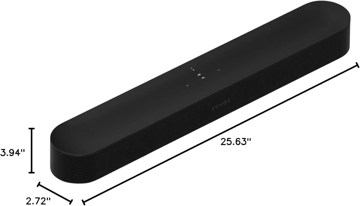 Sonos Beam (Gen 2) | Soundbar with Dolby Atmos, Amazon Alexa for TV and Music Streaming - Black - Image 2