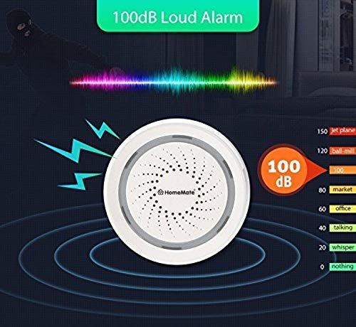 HomeMate Wifi Smart Alarm Siren for Alexa, Google Home and IFTTT - Small Size (No Hub Required) - Image 4