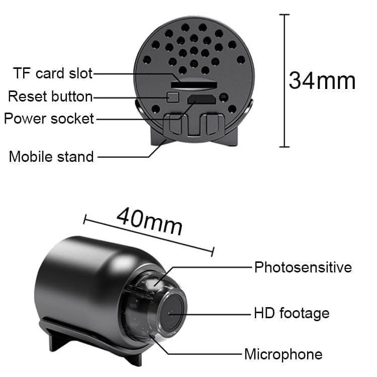 GARYVIZ 1080p Wired Small Size Camera Hd Audio Video Recording Work with Power Dc 5V 24 Hours Working Security Camera Digital Video Recorder (1) - Image 9