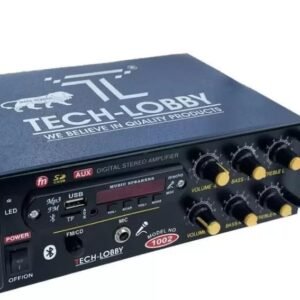 Tech-lobby® Sterio Sound Amplifier with 1 Mic Karaoke USB,AUX,MIC,BLUTHOOTH,AV,2RC-Build in BLUTHOOTH with 4440 Double IC Circuit Power AV Amplifiers Perfect for Home and Outdoor Function.