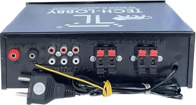 Tech-lobby® Sterio Sound Amplifier with 1 Mic Karaoke USB,AUX,MIC,BLUTHOOTH,AV,2RC-Build in BLUTHOOTH with 4440 Double IC Circuit Power AV Amplifiers Perfect for Home and Outdoor Function. - Image 7