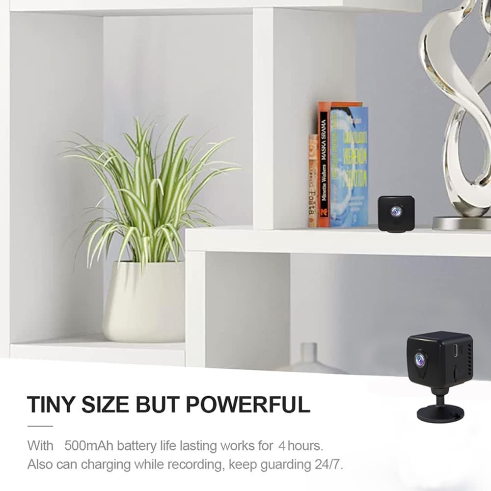 TECHNOVIEW WiFi Camera,1080P, Upto 4 Hours Battery Backup, Night Vision, Wide Angle, Indoor HD Mini Portable Camera,Support Mobile Phone Real Time Viewing (Super WiFi Camera A18) - Image 4