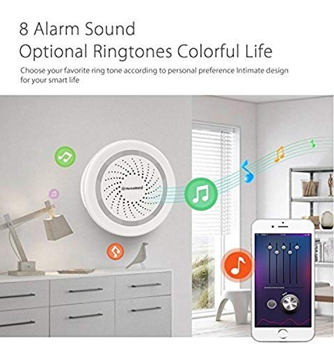 HomeMate Wifi Smart Alarm Siren for Alexa, Google Home and IFTTT - Small Size (No Hub Required) - Image 5
