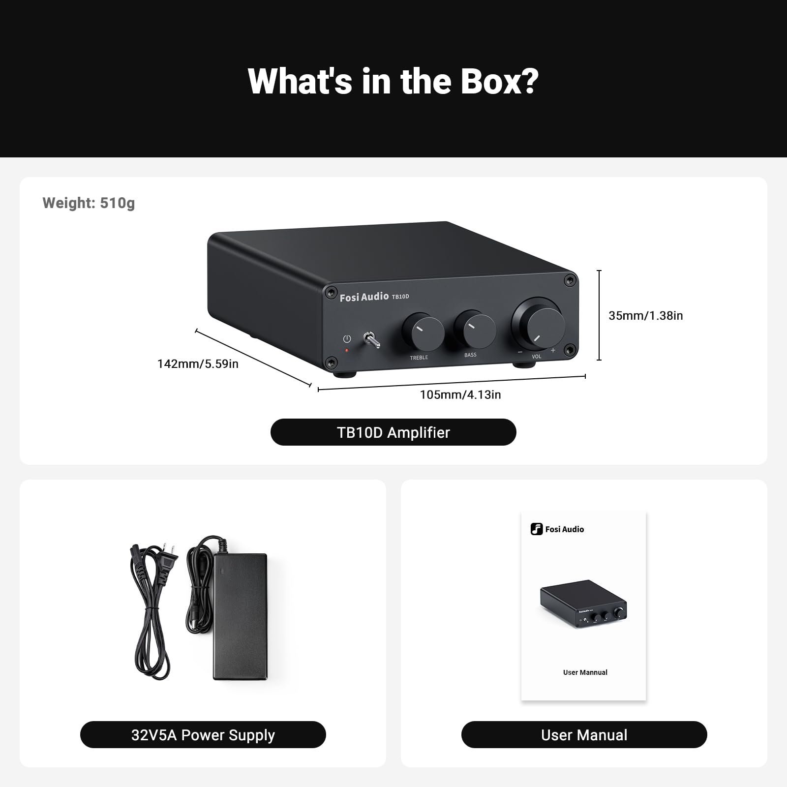 Fosi Audio TB10D 600W TPA3255 Power Amplifier Home Audio HiFi Stereo Class D Digital 2 Channel Integrated Mini Passive Speaker Amp - Image 2