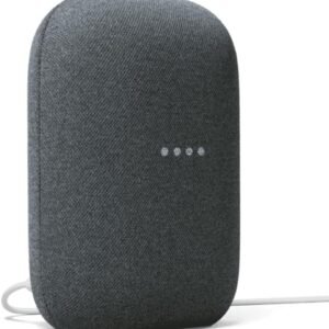 Google Audio Bluetooth Speaker - Wireless Music Streaming, Powerful Sound, Assistant Built-in, Wi-Fi and Bluetooth Connectivity, Smart Home Control, Stereo Pairing (Charcoal)