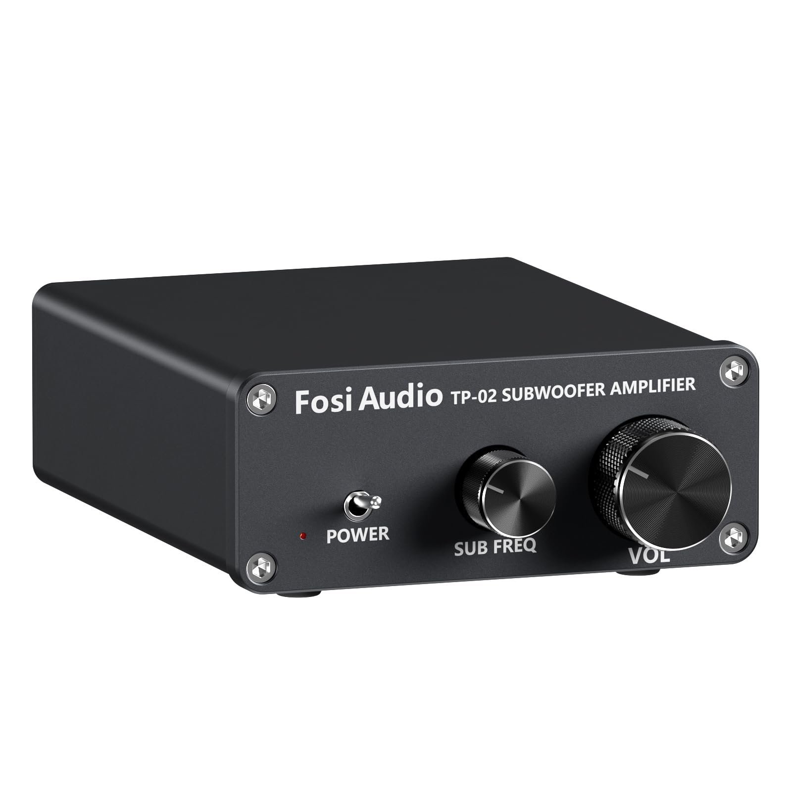 Fosi Audio TP-02 Subwoofer Amplifier Home Audio, Mini Bass Amp Mono Subwoofer Amp, with TDA7498E Chip 220W Volume and Frequency Control, for Powered Passive Subwoofers Bass Shakers