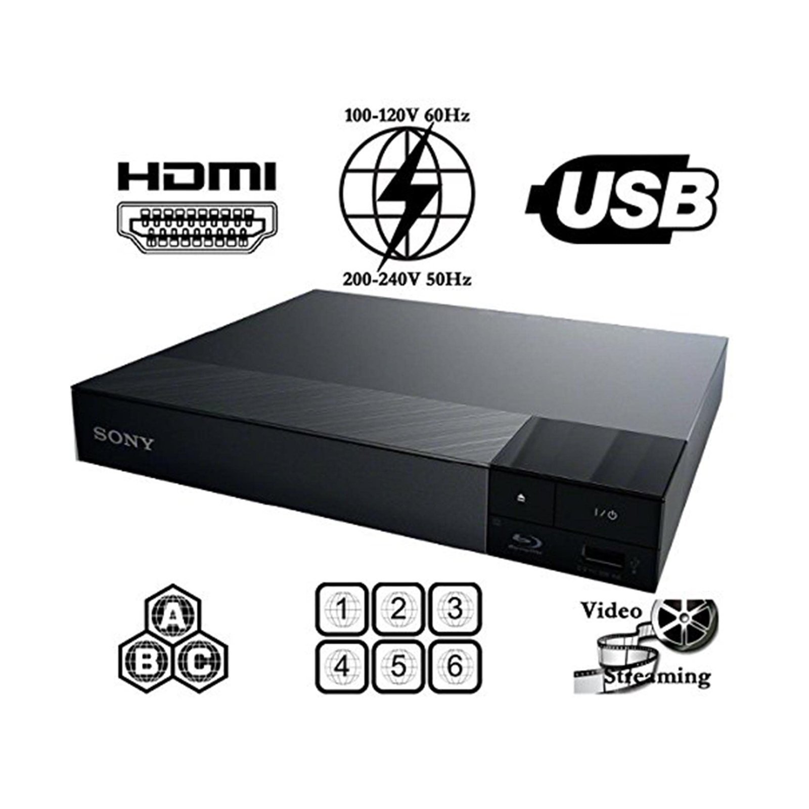 SONY S1700 Multi System All Region CodeFree Blu Ray Disc DVD Player - PAL/NTSC - USB - 110-240V 50/60Hz - 6 feet HDMI Cable Included - Image 5