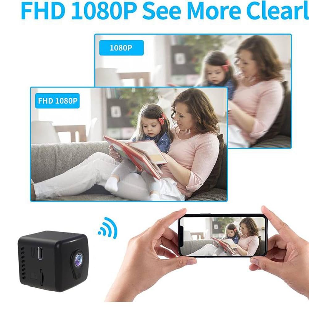 TECHNOVIEW WiFi Camera,1080P, Upto 4 Hours Battery Backup, Night Vision, Wide Angle, Indoor HD Mini Portable Camera,Support Mobile Phone Real Time Viewing (Super WiFi Camera A18) - Image 8