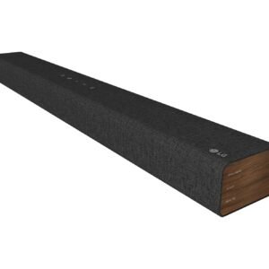 LG Soundbar SP2, 100W 2.1Ch Home Theatre System, Built-in Subwoofer for Powerful Bass in Eco-Friendly Fabric Wrapped Design, AI Sound Pro, Bluetooth, HDMI