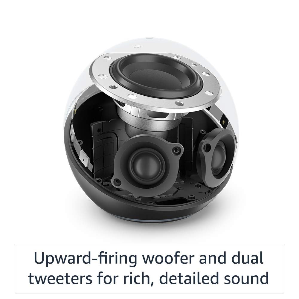 Amazon Echo (4th Gen) | Premium sound powered by Dolby and Alexa (White)