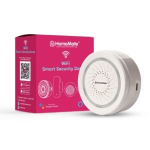HomeMate Wifi Smart Alarm Siren for Alexa, Google Home and IFTTT - Small Size (No Hub Required)