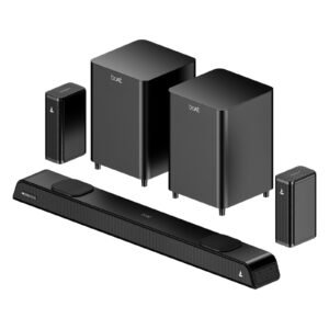 boAt Aavante 5.2.4 Prime 6250DA (2025 Launch), Dolby Atmos, 625W, 5.2.4CH(Dual Subwoofers & Wireless Satellites),Multi Connectivity, Bluetooth Sound bar, Home Theatre Soundbar Speaker (Premium Black)