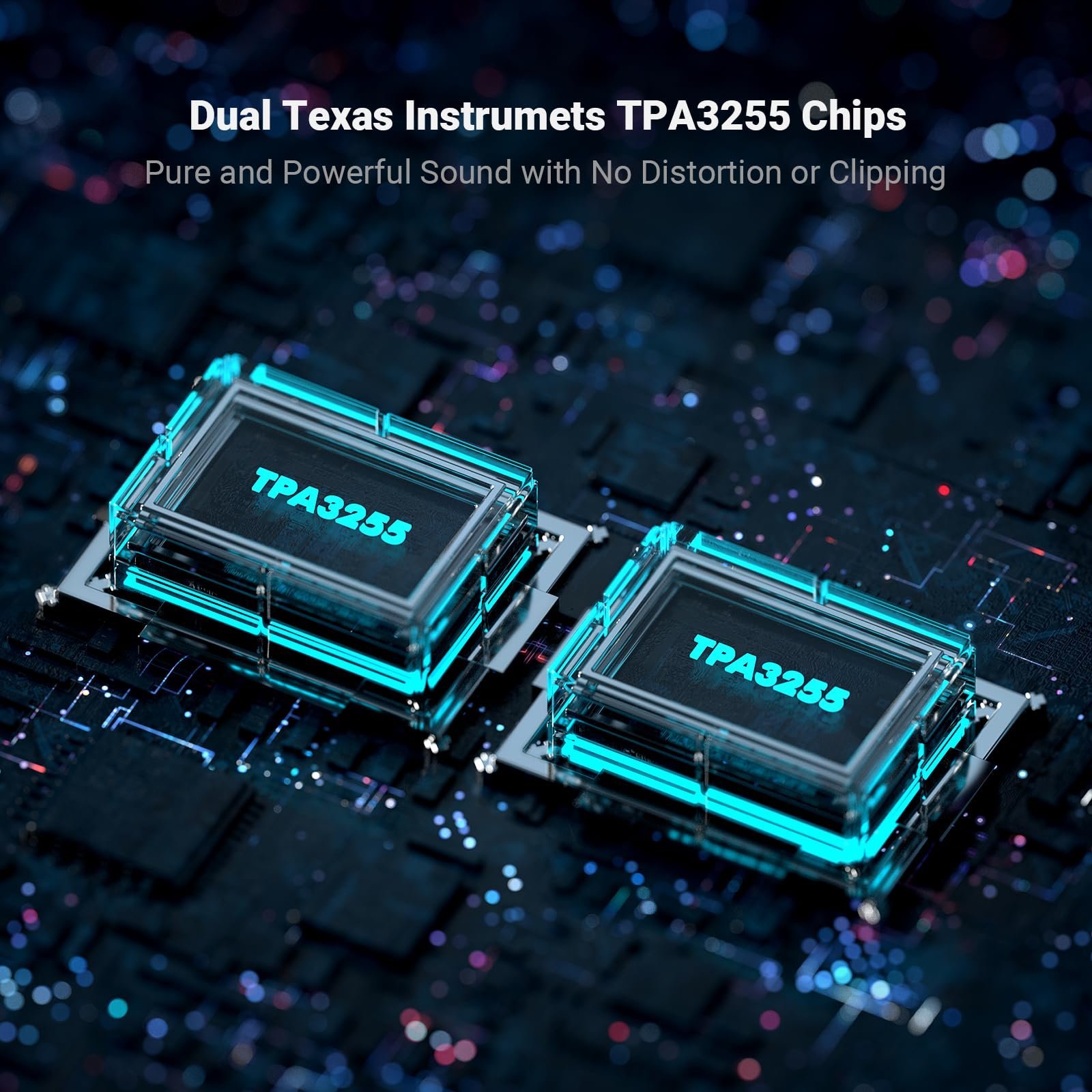 Fosi Audio BT30D Pro TPA3255 Hi-Fi Bluetooth 5.0 Stereo Audio Receiver Amplifier 2.1 Channel Mini Class D Integrated Amp 165 Watt x2+350 Watt for Home Outdoor Desktop Bookshelf Speakers/Subwoofers - Image 6