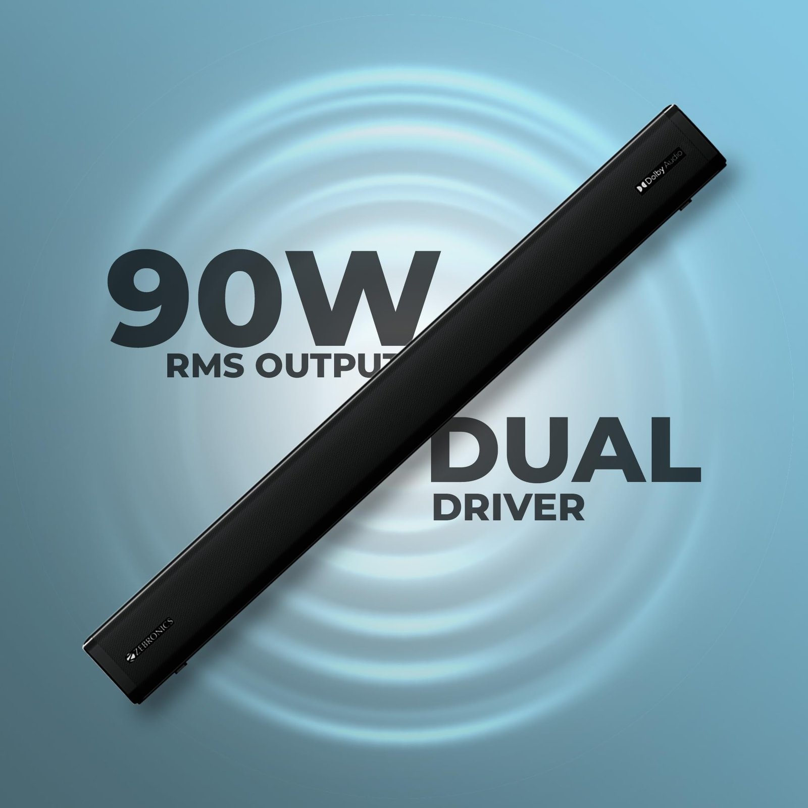 ZEBRONICS JUKE BAR 8700 PRO 200W Dolby Soundbar with Wireless Subwoofer, Supports Bluetooth, HDMI (ARC), AUX, Dolby Audio, LED Display, Wall Mountable, Virtual 5.1 and Dual Driver - Image 5