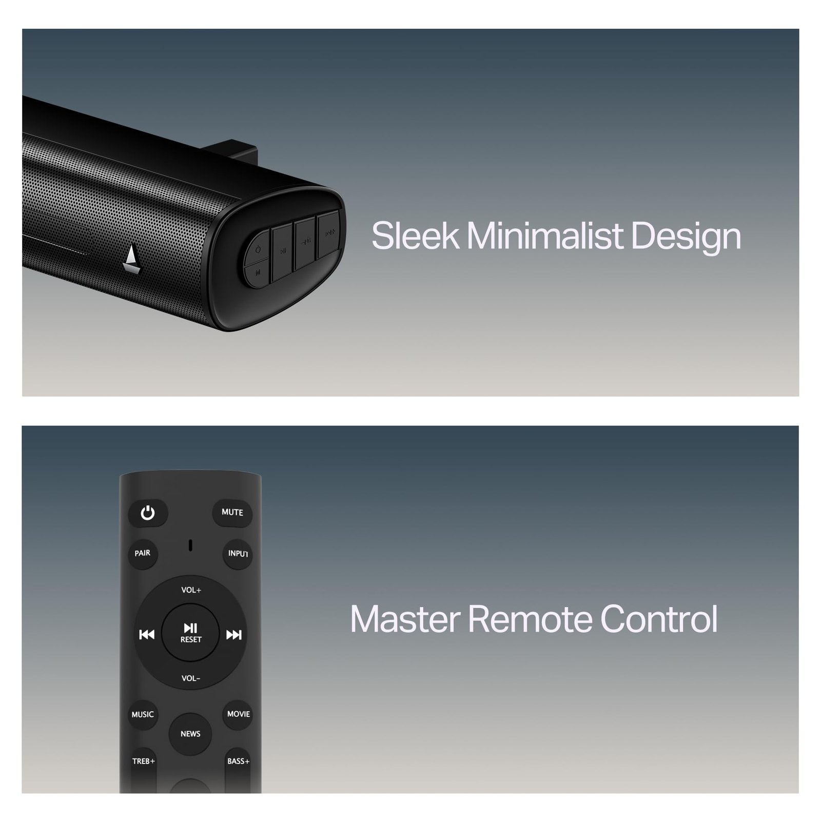 boAt 2025 Launch Aavante 2.1 2450,240W Signature Sound, 2.1-Channel with Wireless Subwoofer, BT v5.4, Multiple Ports, EQ Modes, Bluetooth Sound bar, Home Theatre Soundbar Speaker (Premium Back) - Image 2