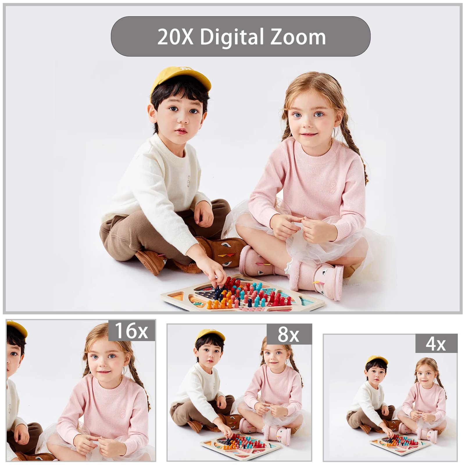 Focusify Digital Camera, 4K Ultra HD Cameras for Photography, Digital Point and Shoot Camera with 56Mp Autofocus 20X Zoom Anti Shake, Video Camera with 32GB SD Card for Kids, Teens, Beginners(Black) - Image 6