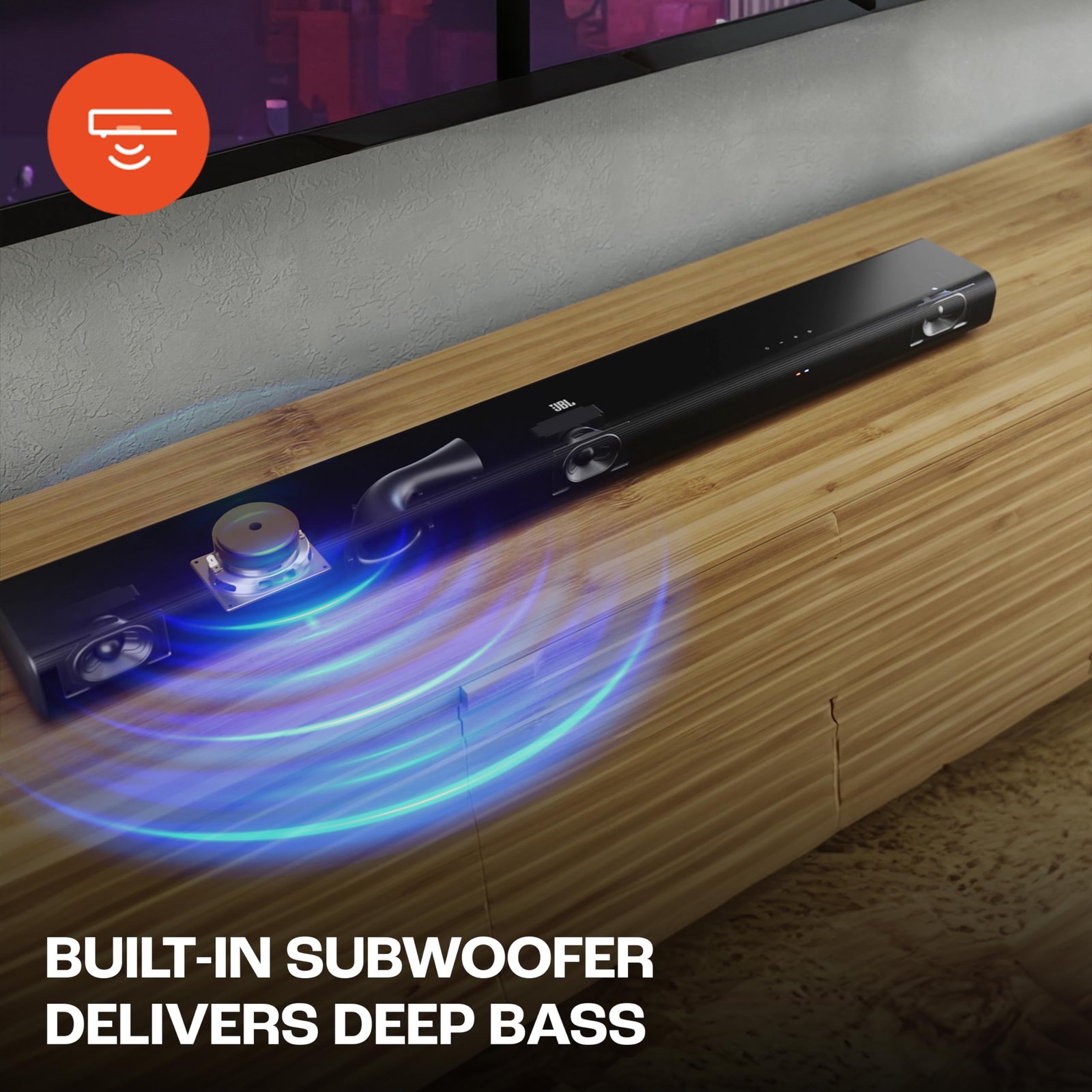 JBL Cinema SB510, Dolby Audio Soundbar with Built-in Subwoofer, 3.1 Channel, Center Channel for Superior Voice Clarity, HDMI eARC, Bluetooth & Optical Connectivity (200W) - Image 6
