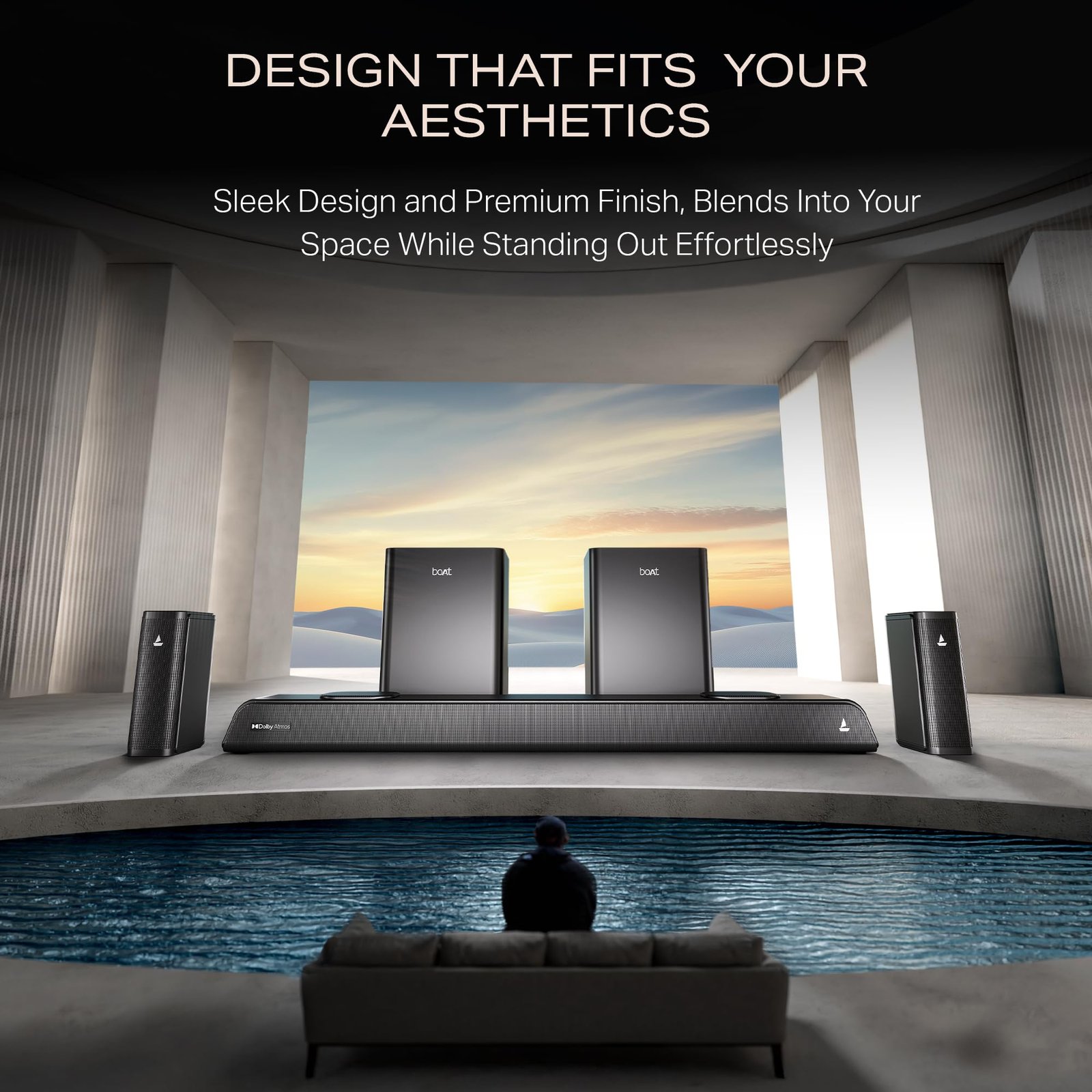 boAt Aavante 5.2.4 Prime 6250DA (2025 Launch), Dolby Atmos, 625W, 5.2.4CH(Dual Subwoofers & Wireless Satellites),Multi Connectivity, Bluetooth Sound bar, Home Theatre Soundbar Speaker (Premium Black) - Image 4