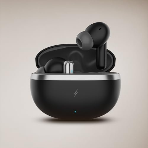 Fire-Boltt Newly Launched Aero Luxe TWS Earbuds with Custom EQ, Bluetooth 5.4 Wireless Earphones, 50H Playtime, Fast Charging Case, 50ms Low-Latency Gaming & Touch Controls Midnight Black - Image 5