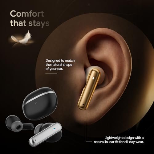 Fire-Boltt Newly Launched Aero Luxe TWS Earbuds with Custom EQ, Bluetooth 5.4 Wireless Earphones, 50H Playtime, Fast Charging Case, 50ms Low-Latency Gaming & Touch Controls Midnight Black - Image 9