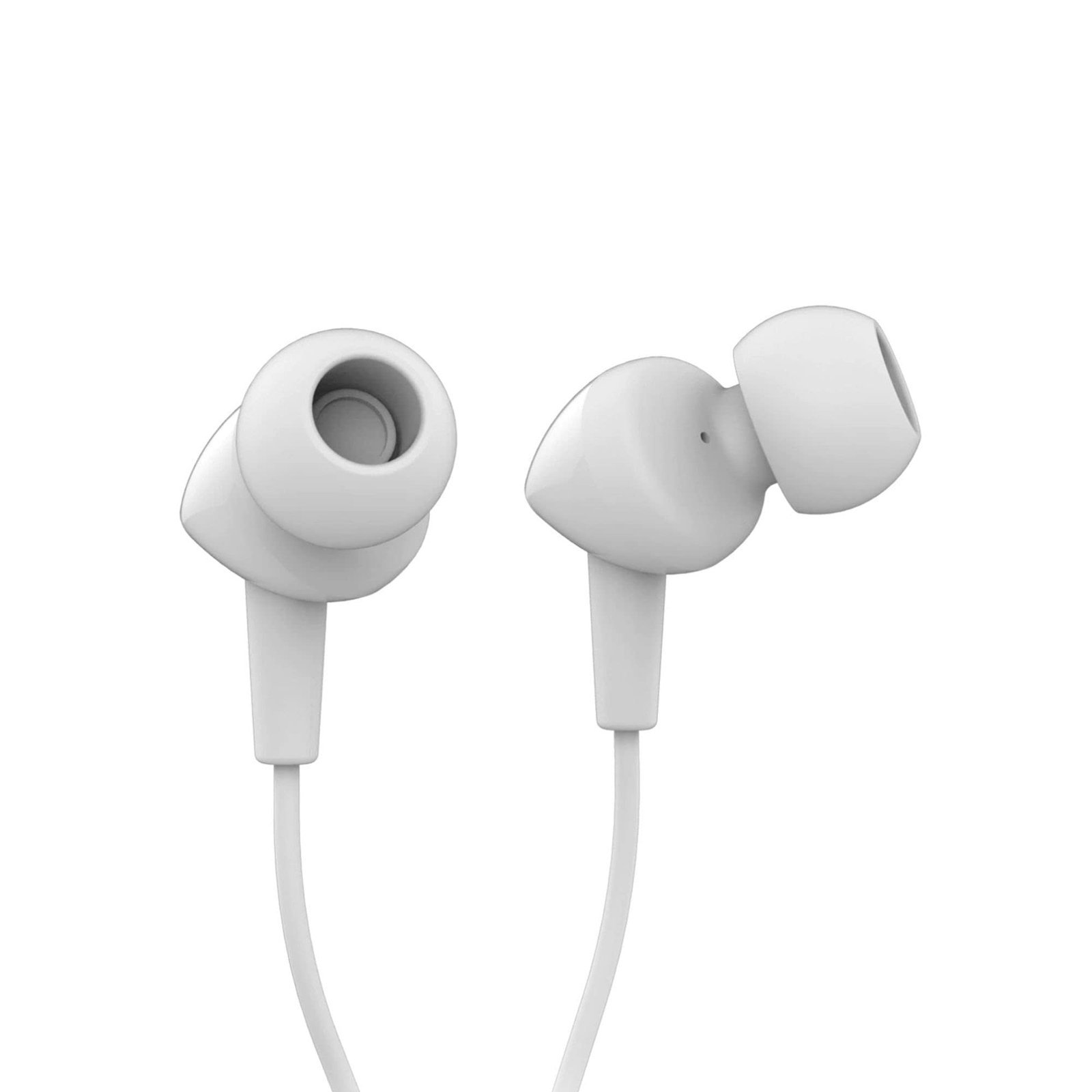 JBL C100SI Wired In Ear Headphones with Mic, JBL Pure Bass Sound, One Button Multi-function Remote, Premium Metallic Finish, Angled Buds for Comfort fit (White) - Image 5