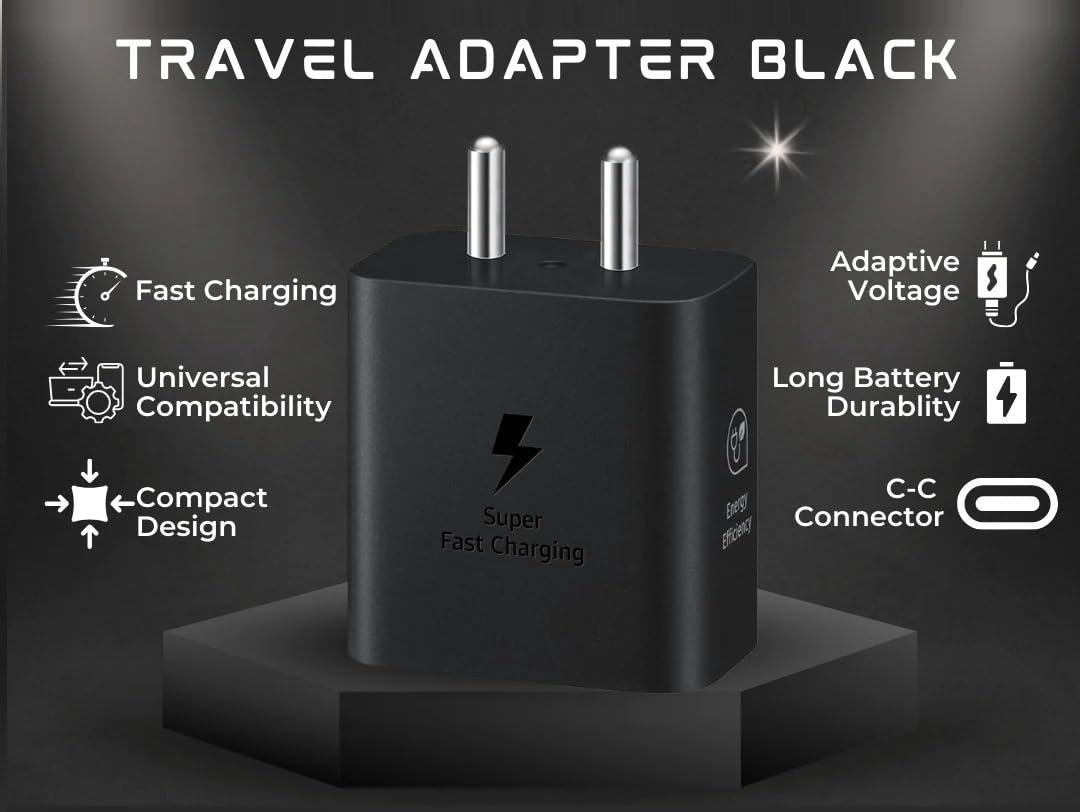 Samsung 45W C-Type Super-Fast Charger Adapter for Samsung Galaxy S25/S25 Plus/S25 Ultra/S24/23/22/21 (Ultra/Plus/FE) A56/Note 20/S10 5G/9/8/M16 (S/A/F/M Series) USB C PD 3.0 Charge Adapter - Image 6