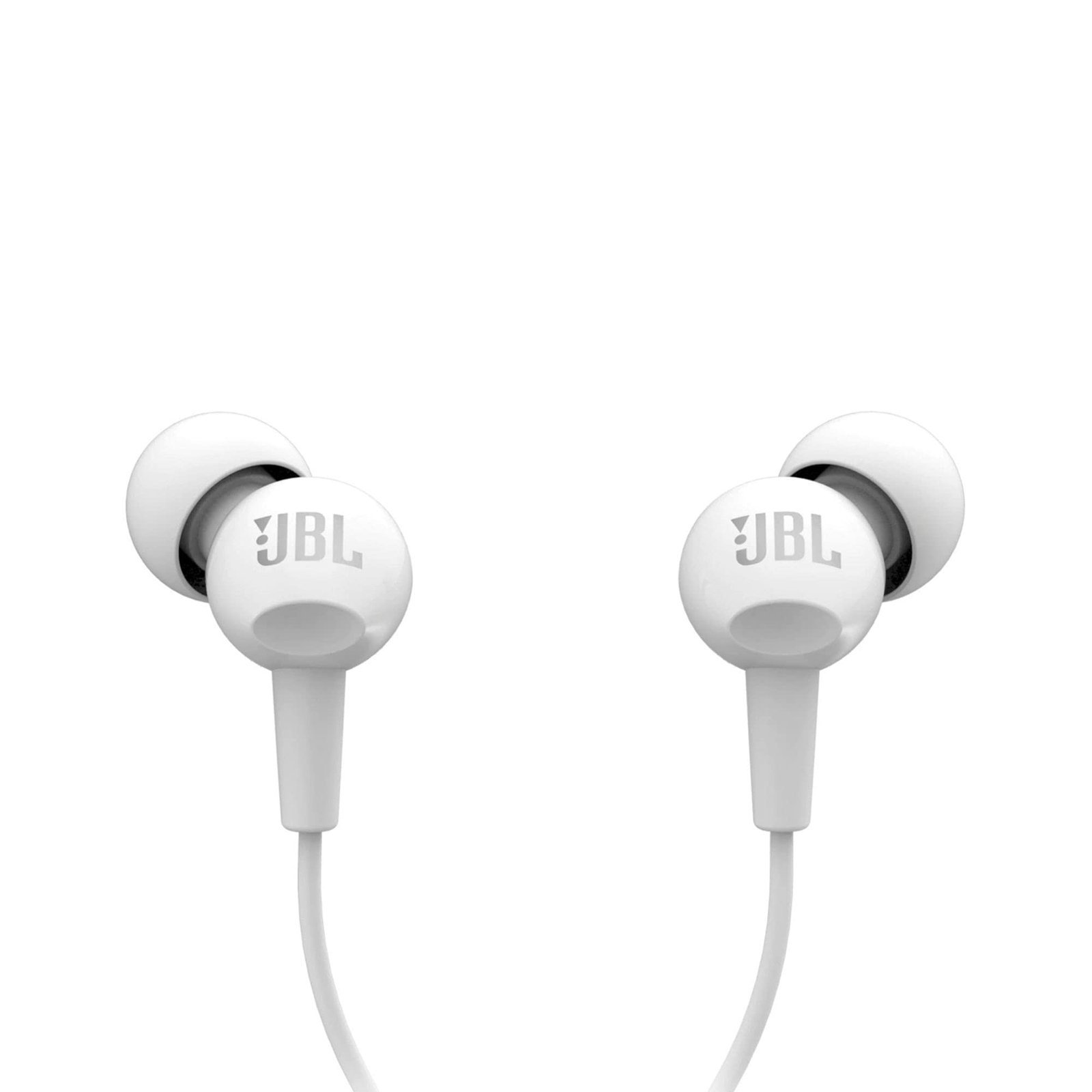 JBL C100SI Wired In Ear Headphones with Mic, JBL Pure Bass Sound, One Button Multi-function Remote, Premium Metallic Finish, Angled Buds for Comfort fit (White) - Image 7