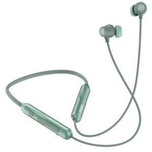 Noise Airwave Pro Bluetooth in Ear Neckband with Upto 32 dB ANC, 60H of Playtime, Dual Device Pairing, 3 Mic ENC for Calling, Low Latency(Upto 40ms), 13mm Driver (Metallic Green)