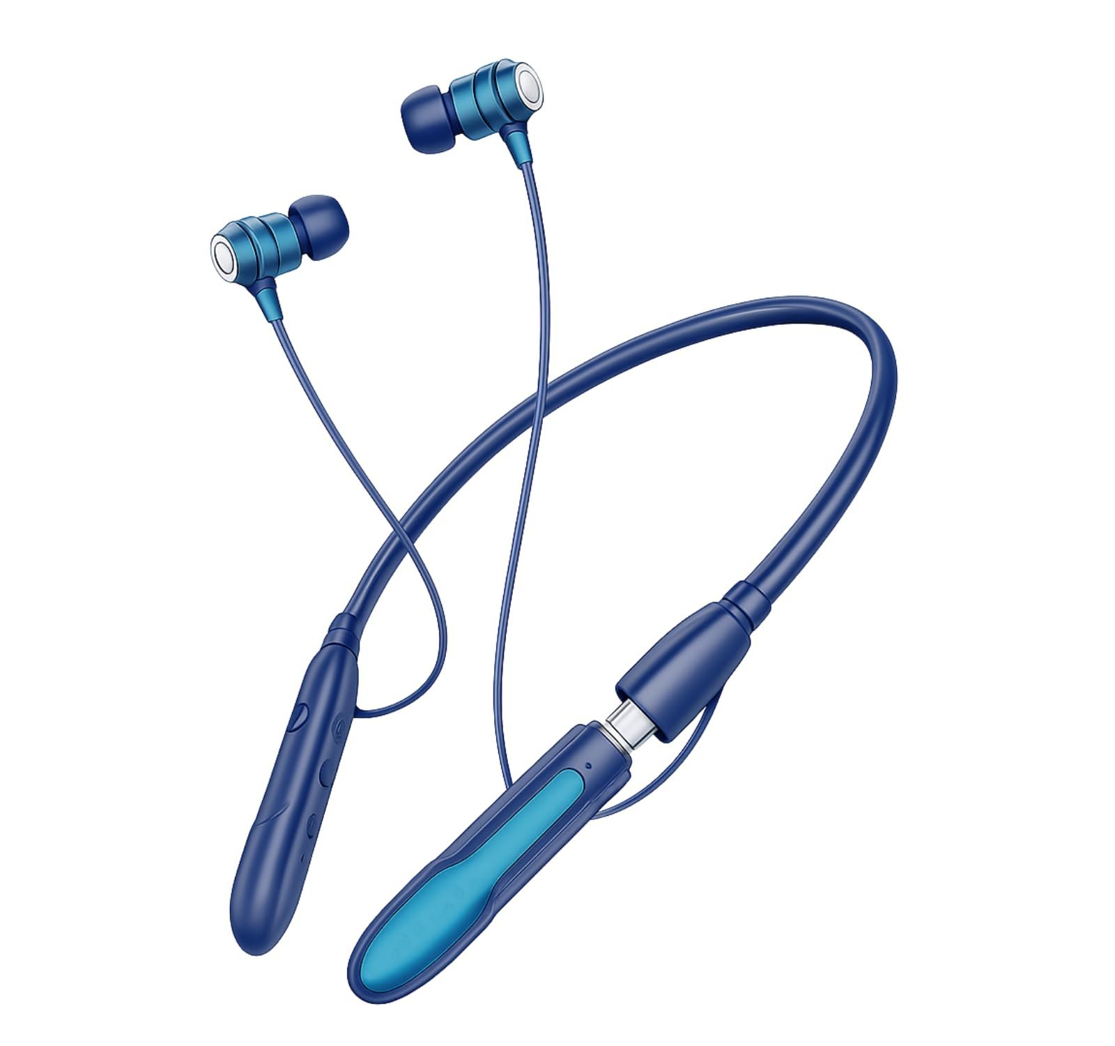 Original for Boat Nirvana 700 ANC Wireless Neckband Earphones, 30dB Active Noise Cancellation, 700H Playtime, Magnetic On/Off, Spatial Audio, AI ENx Mic, Fast Charging (Navy Blue)