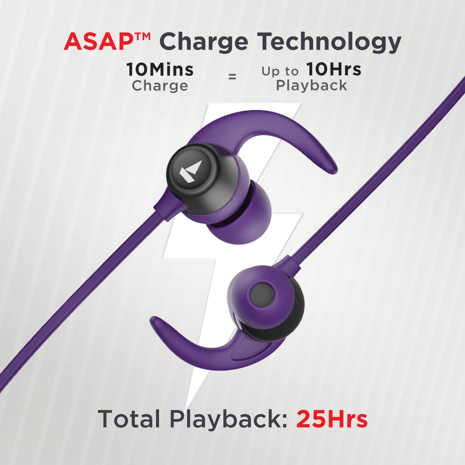 Boat Rockerz 255 Neo in-Ear Bluetooth Neckband with Mic with ENx Tech, Smart Magnetic Buds, ASAP Charge, Upto 25 Hours Playback, 12MM Drivers, Beast Mode, Dual Pairing (Purple Haze) - Image 5