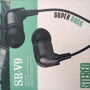 Sarju SR-V9 Super Bass Steroe Earphones (White)