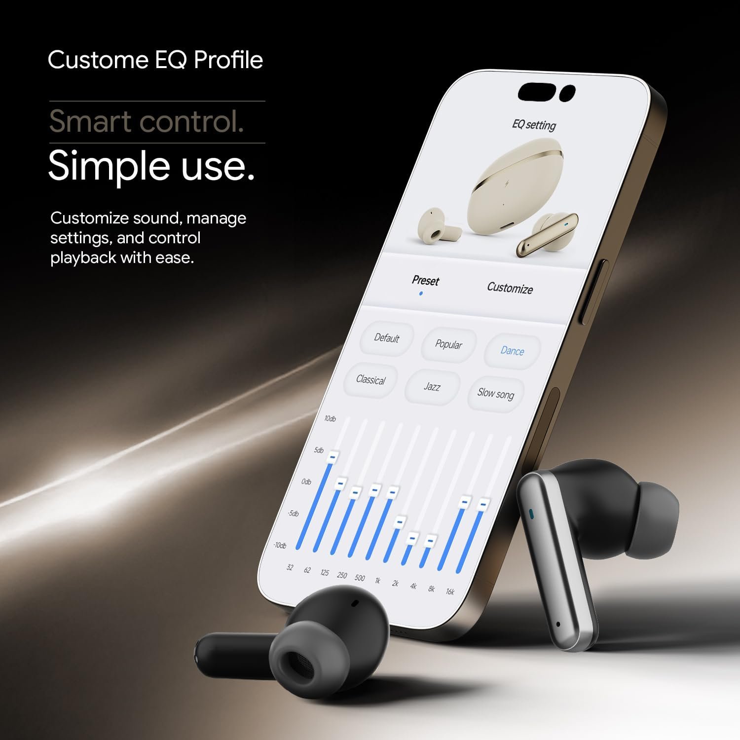 Fire-Boltt Newly Launched Aero Luxe TWS Earbuds with Custom EQ, Bluetooth 5.4 Wireless Earphones, 50H Playtime, Fast Charging Case, 50ms Low-Latency Gaming & Touch Controls Midnight Black - Image 12