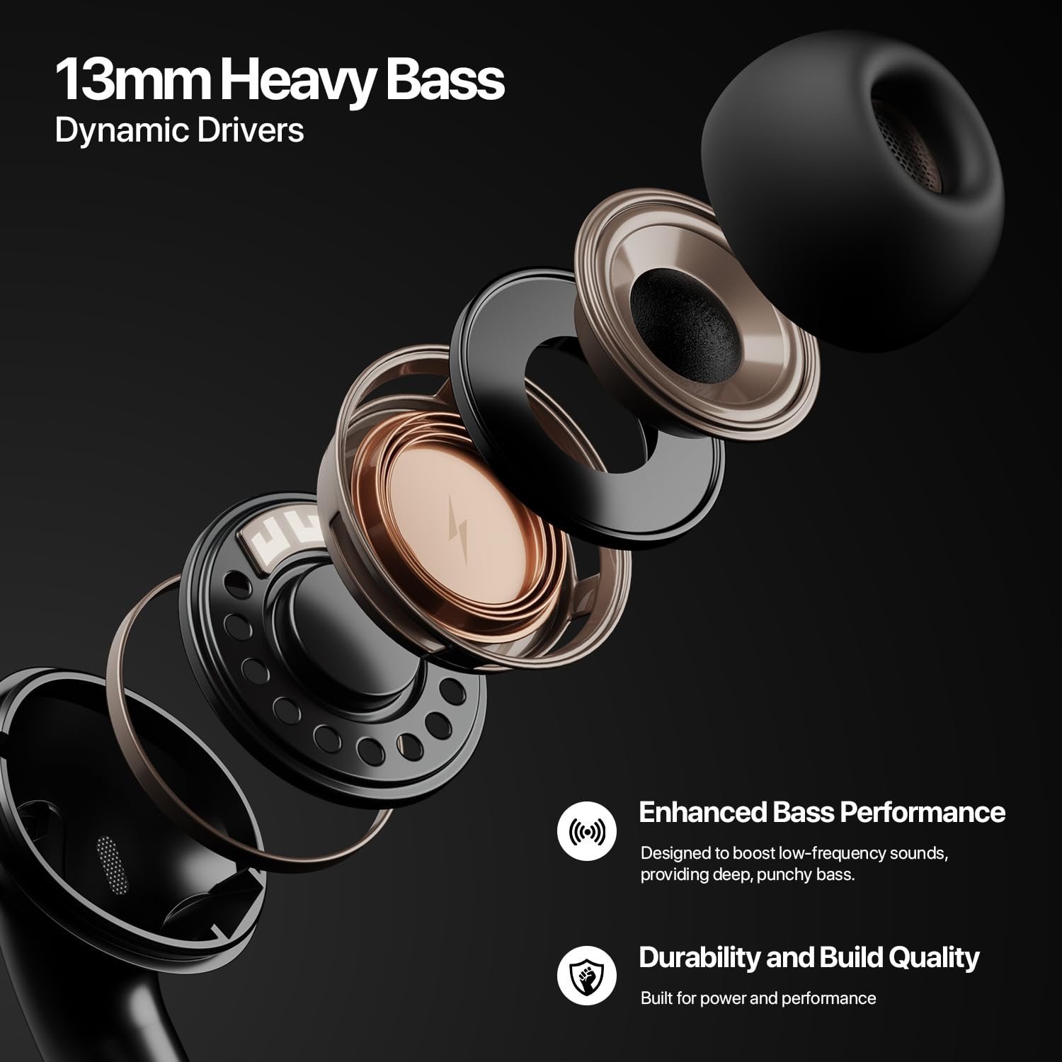 Fire-Boltt Aero TWS Earbuds Custom EQ, Wireless Bluetooth 5.4, Music & App Support, 50H Playtime, Fast Charging Case, 50ms Low Latency for Gaming, Touch Controls, IPX4 Waterproof, Clear Calls - White - Image 16