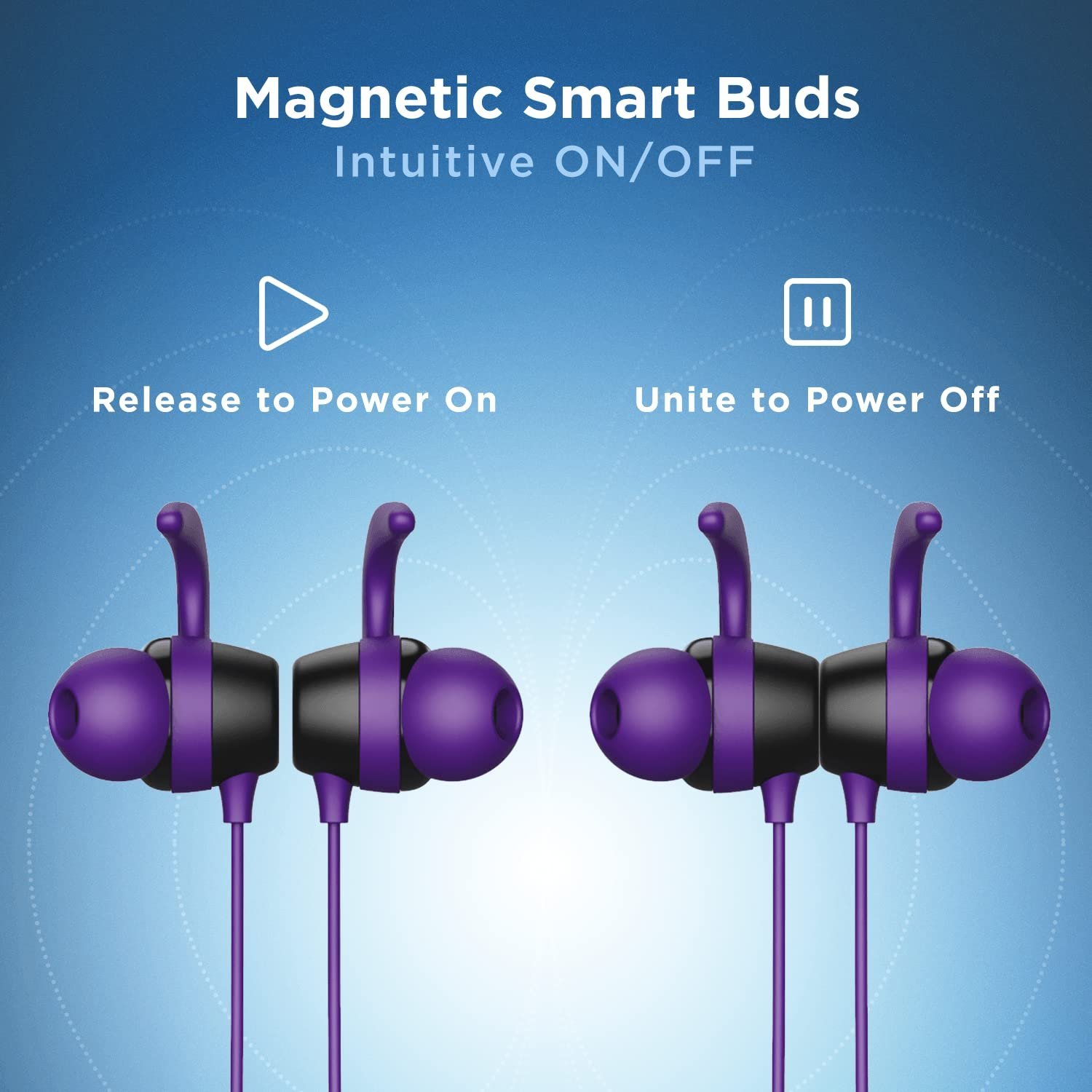 Boat Rockerz 255 Neo in-Ear Bluetooth Neckband with Mic with ENx Tech, Smart Magnetic Buds, ASAP Charge, Upto 25 Hours Playback, 12MM Drivers, Beast Mode, Dual Pairing (Purple Haze) - Image 6