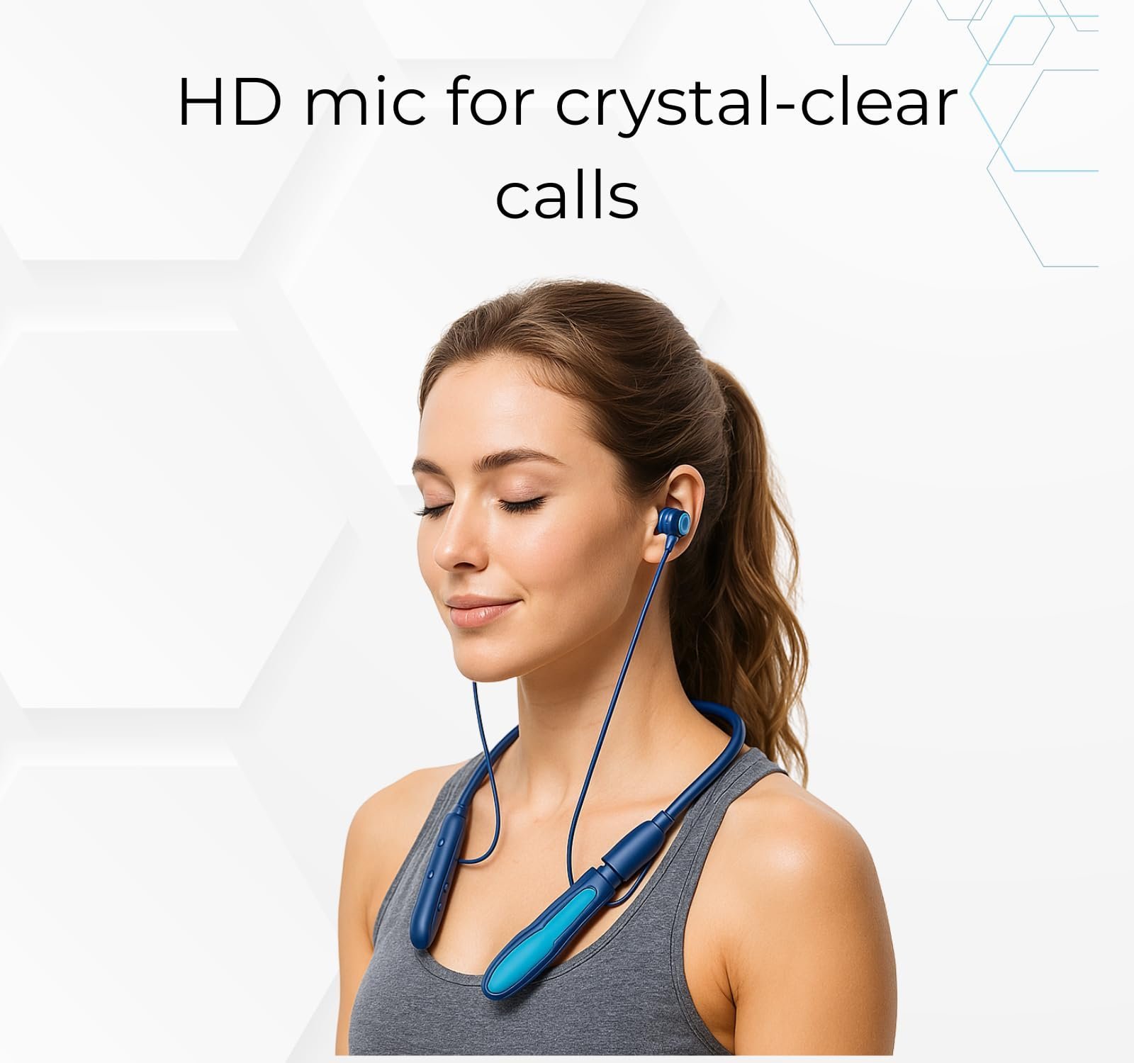 Original for Boat Nirvana 700 ANC Wireless Neckband Earphones, 30dB Active Noise Cancellation, 700H Playtime, Magnetic On/Off, Spatial Audio, AI ENx Mic, Fast Charging (Navy Blue) - Image 5