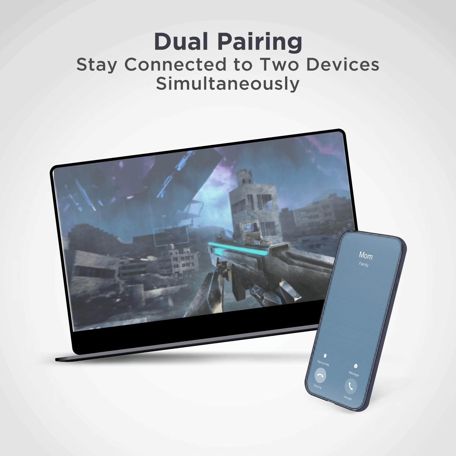 Boat Rockerz 235 Pro Wireless Bluetooth Neckband in Ear Earphone, Upto 20 hrs of Playtime, Beast Mode, Low Latency, IPX5 Water & Sweat Resistance, ENx Technology, Bluetooth v5.2(Ash Grey) - Image 3