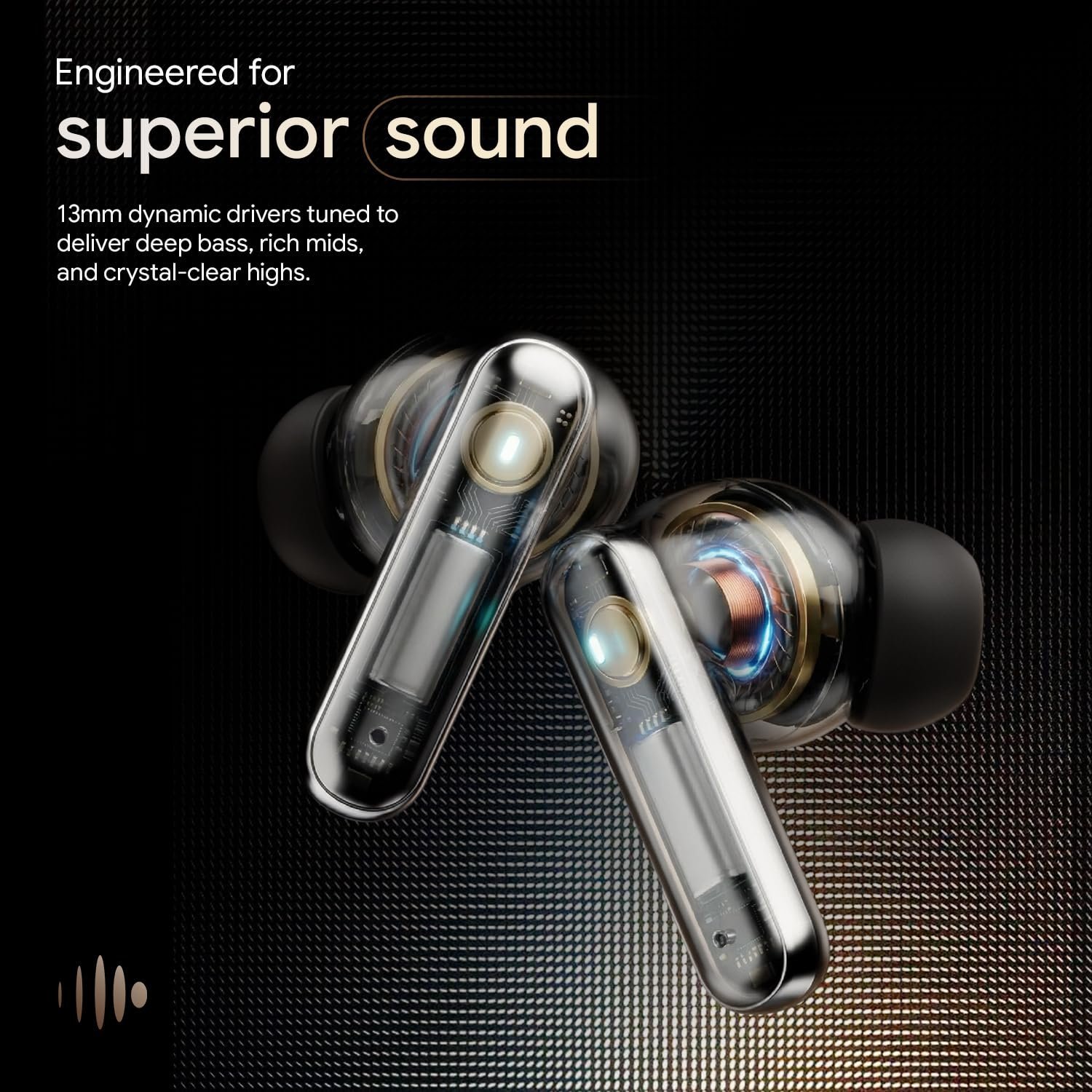 Fire-Boltt Newly Launched Aero Luxe TWS Earbuds with Custom EQ, Bluetooth 5.4 Wireless Earphones, 50H Playtime, Fast Charging Case, 50ms Low-Latency Gaming & Touch Controls Midnight Black - Image 15