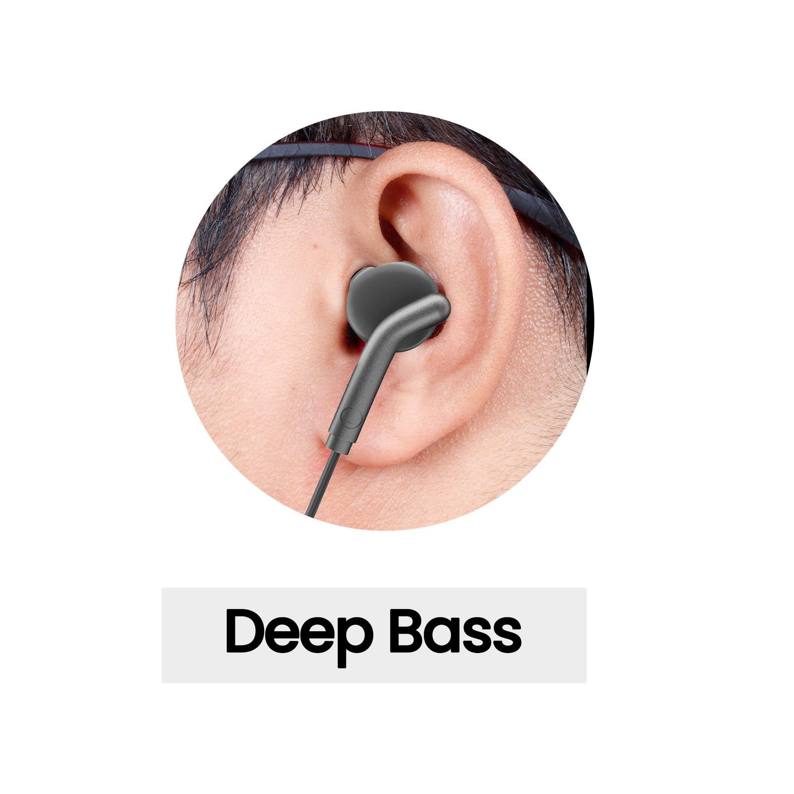 ZEBRONICS Bro in Ear Wired Earphones with Mic, 3.5mm Audio Jack, 10mm Drivers, Phone/Tablet Compatible (Black) - Image 3